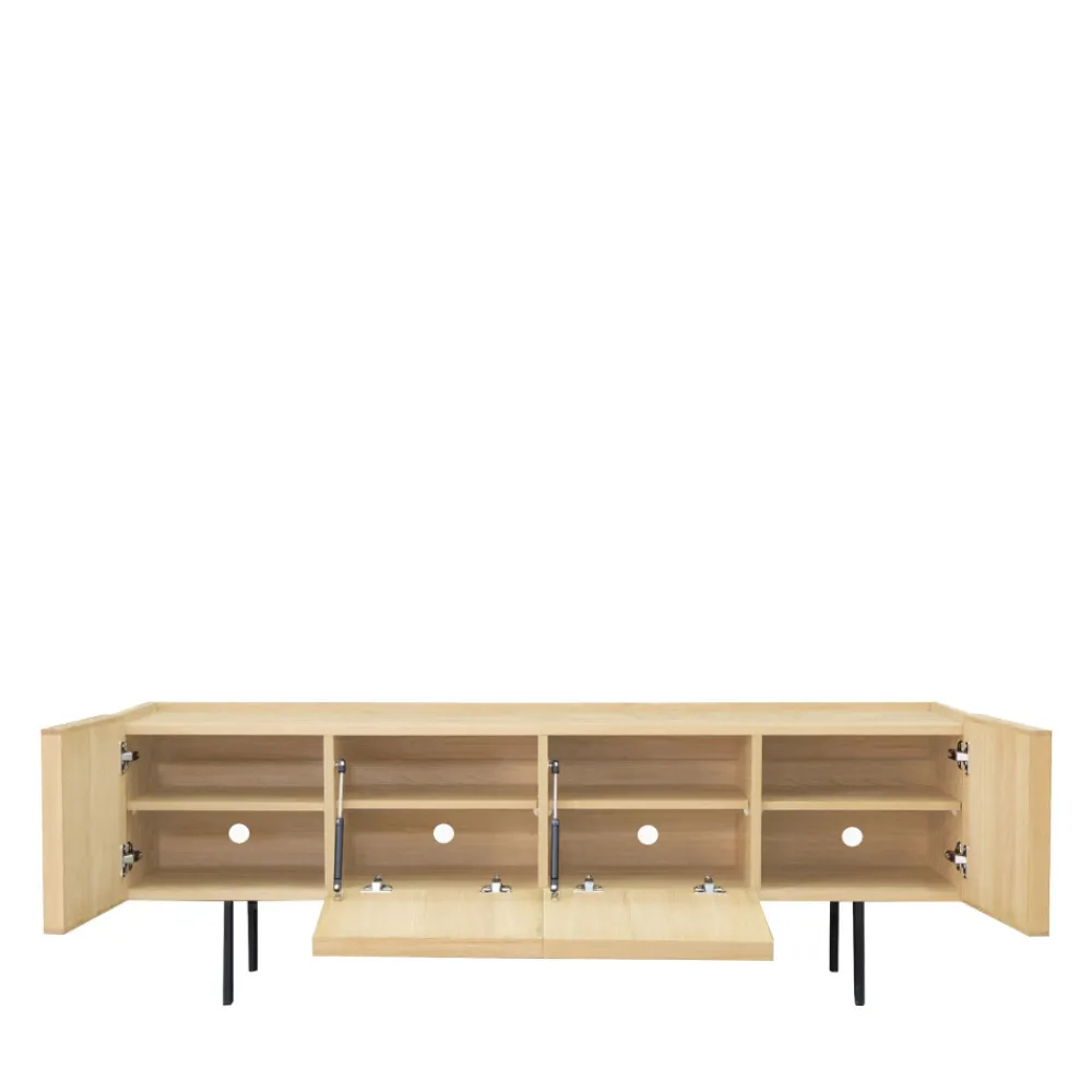 Drawer LINES Meuble TV 4 portes en bois L160cm