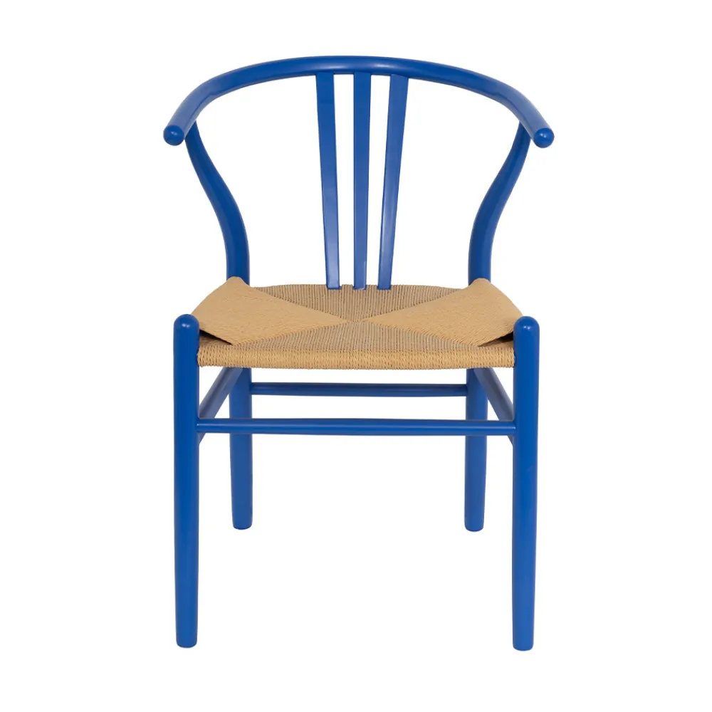 Drawer LIO Lot de 2 chaises en corde tressée et bois