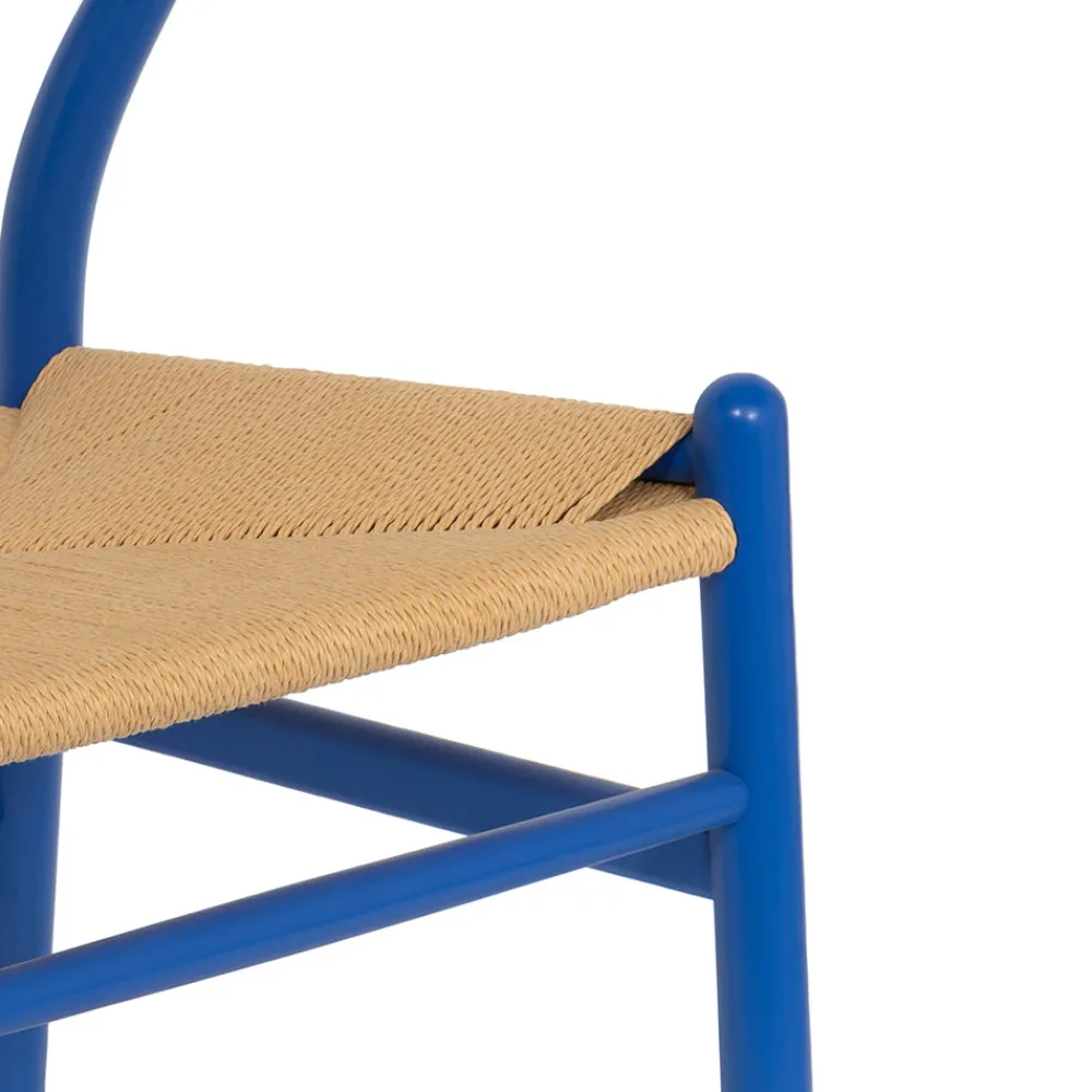 Drawer LIO Lot de 2 chaises en corde tressée et bois