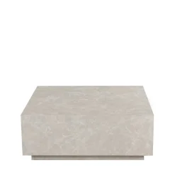 Drawer LIPANI Table basse carrée effet marbre 90x90cm