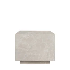 Drawer LIPANI Table d'appoint carrée effet marbre 40x40cm