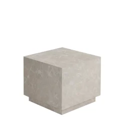 Drawer LIPANI Table d'appoint carrée effet marbre 40x40cm