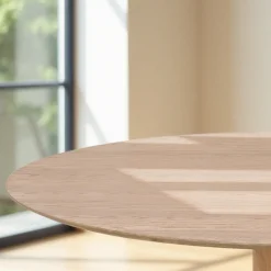 Drawer LISA Table à manger 4 personnes ronde en bois ø120cm
