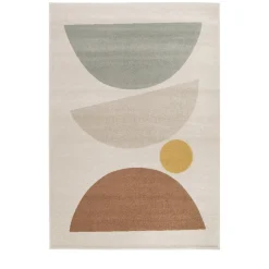 Enfant Drawer LÉO Tapis contemporain à motif géométrique