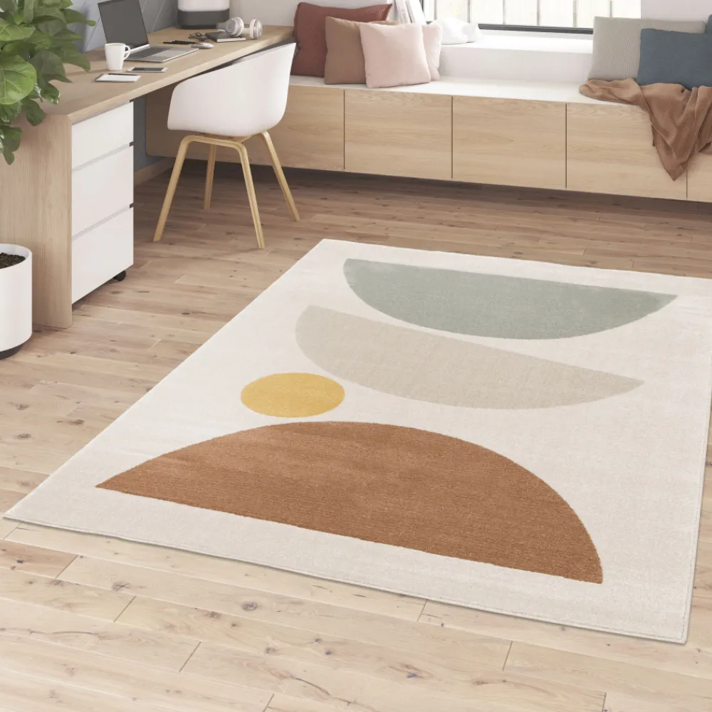 Enfant Drawer LÉO Tapis contemporain à motif géométrique