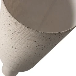 Woood LOFT Lampadaire à pois en métal et tissu bouclette H130cm
