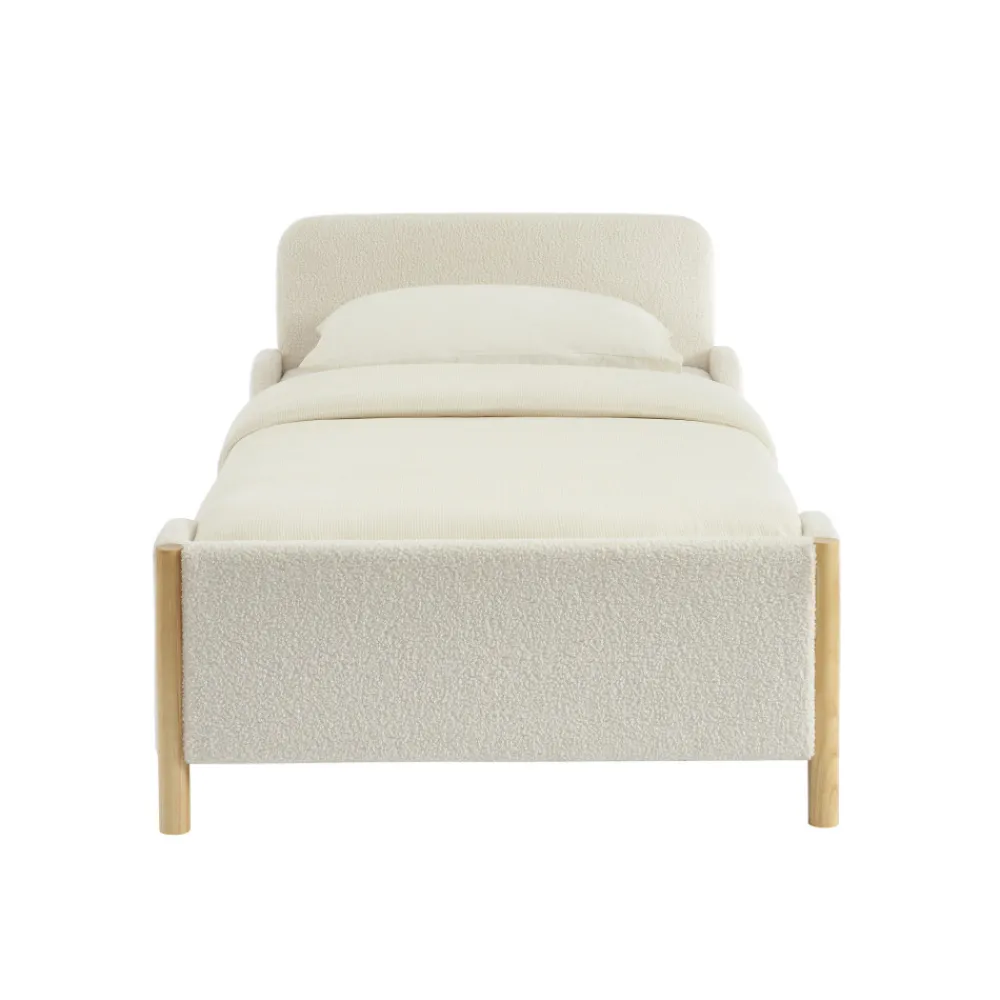 Enfant No name LOIS Lit enfant en tissu bouclette 90x190cm
