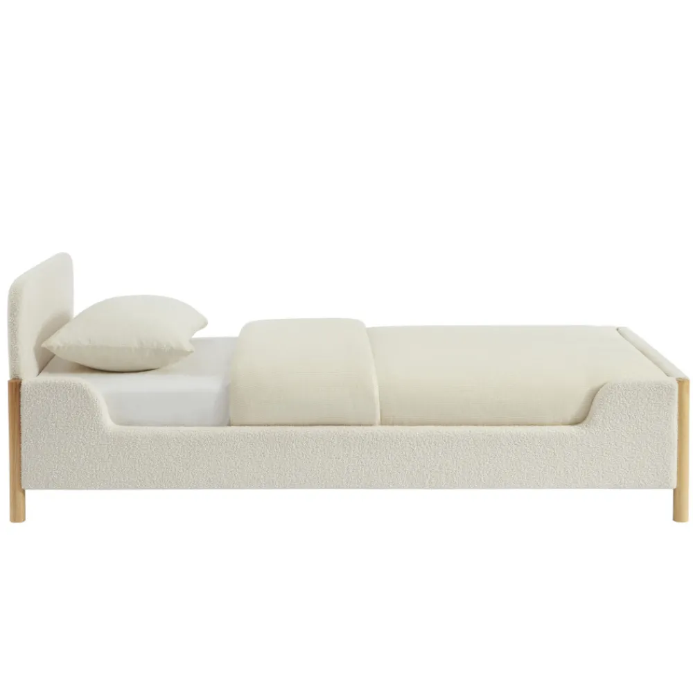 Enfant No name LOIS Lit enfant en tissu bouclette 90x190cm