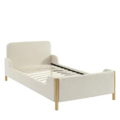 Enfant No name LOIS Lit enfant en tissu bouclette 90x190cm