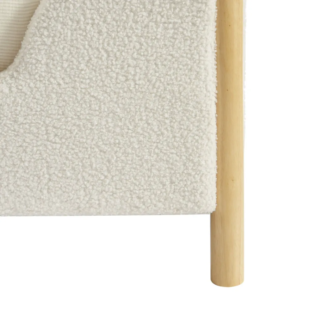 Enfant No name LOIS Lit enfant en tissu bouclette 90x190cm