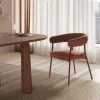 Drawer LORA Lot de 2 fauteuils en tissu et métal