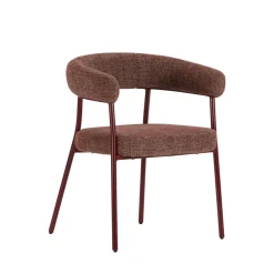 Drawer LORA Lot de 2 fauteuils en tissu et métal