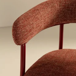 Drawer LORA Lot de 2 fauteuils en tissu et métal