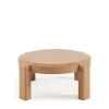 Drawer LORI Table basse ronde en bois laqué ø87,5cm