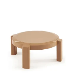 Drawer LORI Table basse ronde en bois laqué ø87,5cm