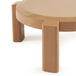Drawer LORI Table basse ronde en bois laqué ø87,5cm