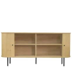 Drawer LUCIE Buffet aux portes coulissantes en bois et métal L160cm