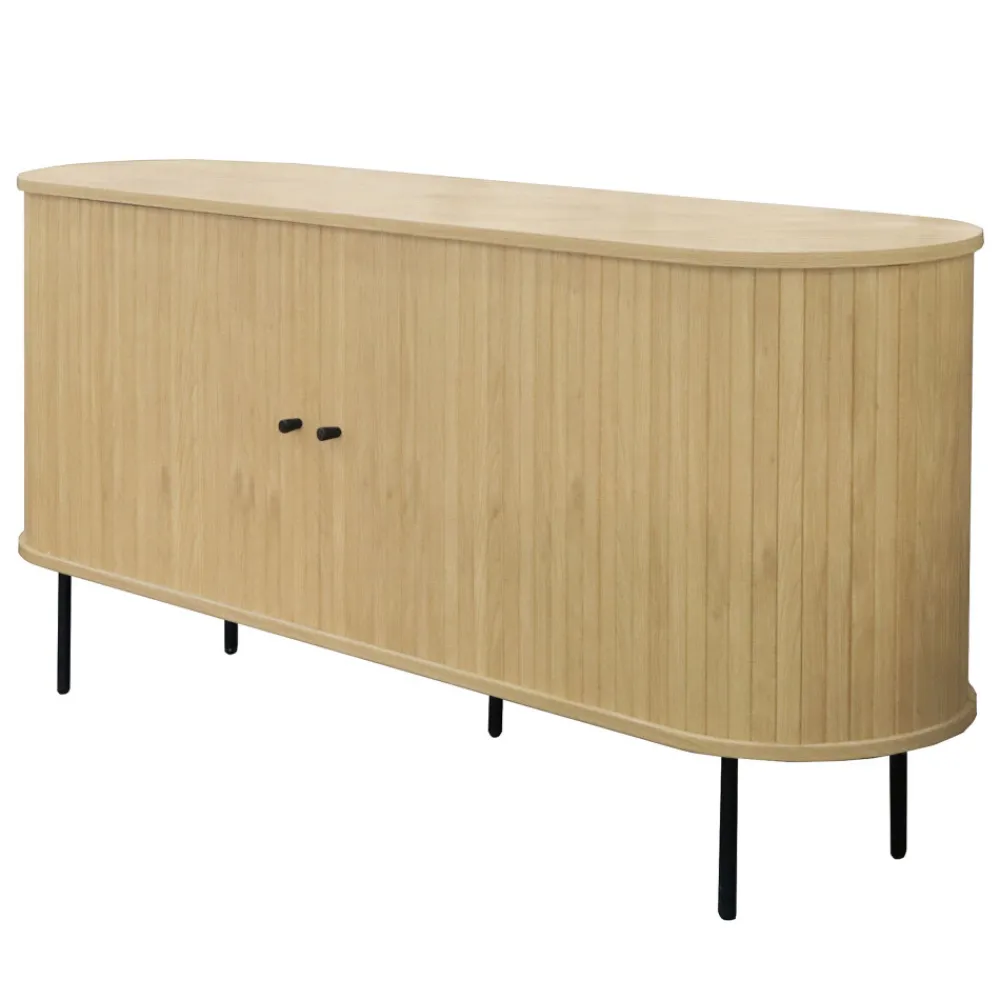 Drawer LUCIE Buffet aux portes coulissantes en bois et métal L160cm