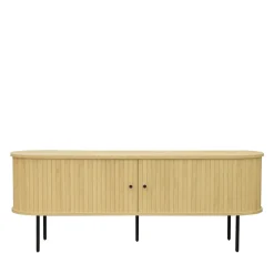 Drawer LUCIE Meuble tv aux portes coulissantes en bois et métal L150cm