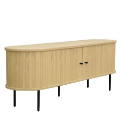 Drawer LUCIE Meuble tv aux portes coulissantes en bois et métal L150cm
