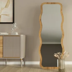 Drawer LUNA Miroir sur pieds en bois 50x160cm