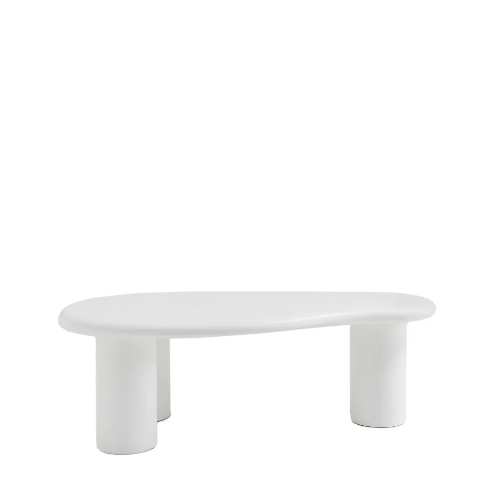 Drawer LUNA Table basse organique en fibre de ciment L120cm