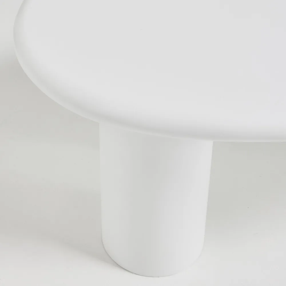 Drawer LUNA Table basse organique en fibre de ciment L120cm
