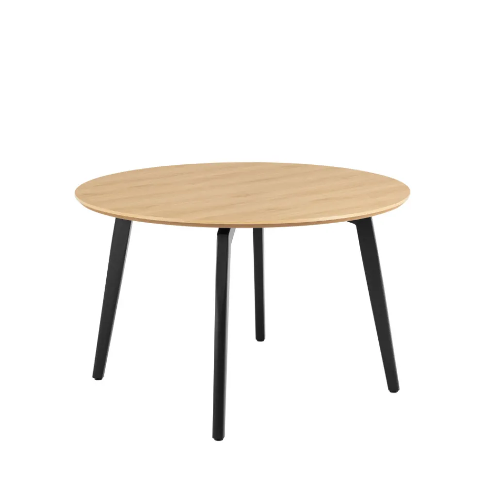 Drawer LUNKA Table à manger 4 personnes ronde en bois ø120cm