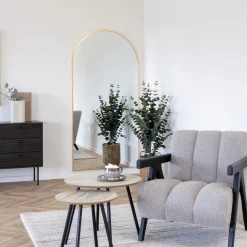 House Nordic MADRID Miroir arc en aluminium 90x180cm