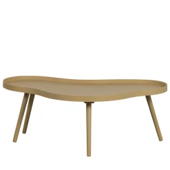 Woood MAE Table basse de forme organique en bois 100x35cm