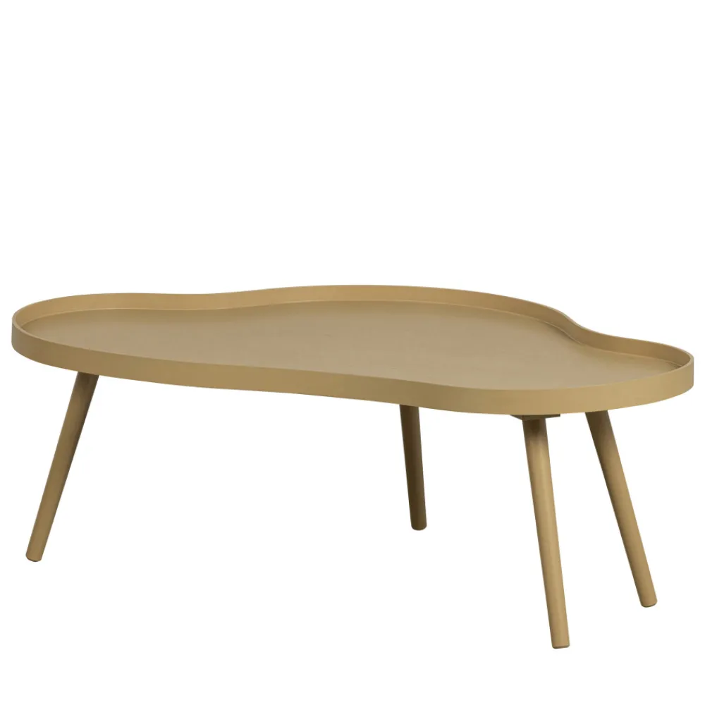 Woood MAE Table basse de forme organique en bois 100x35cm
