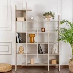Drawer MAKO Bibliothèque effet travertin H188cm