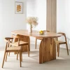Drawer MALANG Table à manger 8 personnes en bois massif d'acacia