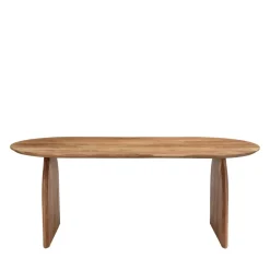 Drawer MALANG Table à manger 8 personnes en bois massif d'acacia