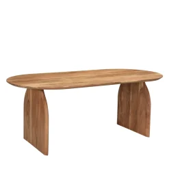 Drawer MALANG Table à manger 8 personnes en bois massif d'acacia