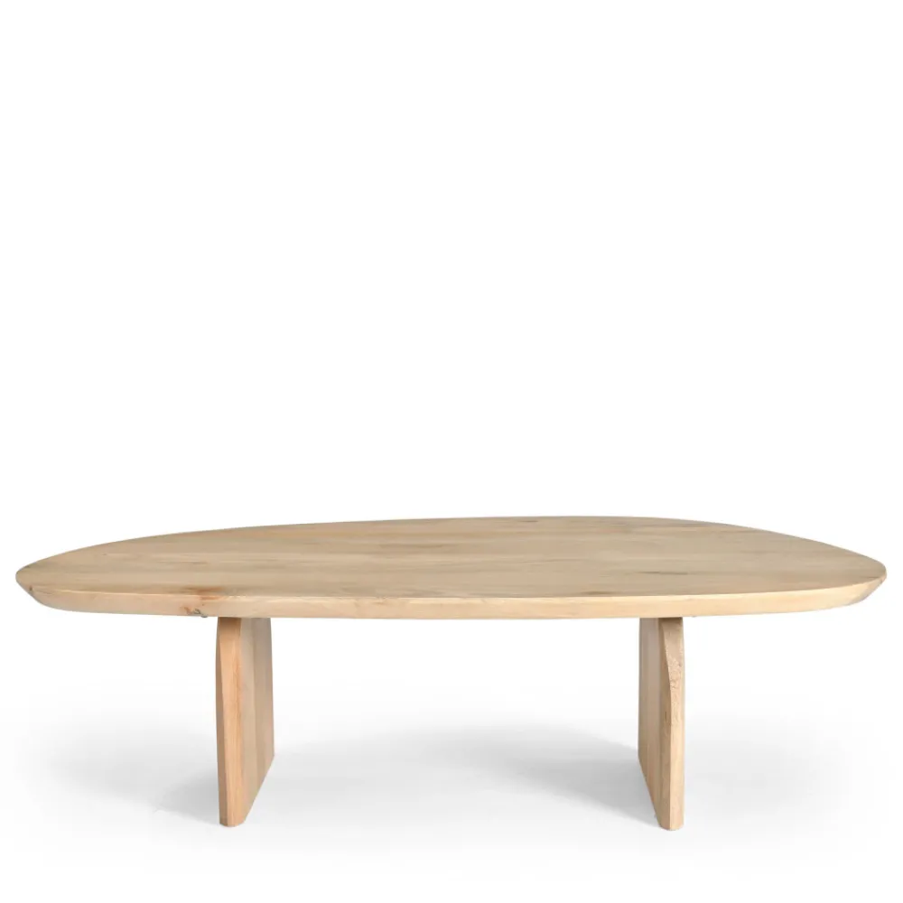 Drawer MALANG Table basse organique en bois massif de manguier