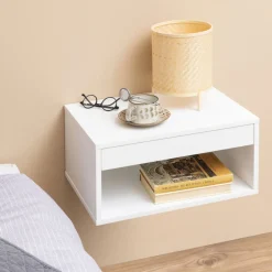 Drawer MANO Table de chevet murale 1 niche, 1 tiroir en bois