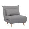 House Nordic MARLOW Fauteuil convertible en tissu et bois