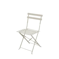 Drawer MARSEILLE Ensemble table de jardin pliante ronde bistrot et 2 chaises en métal