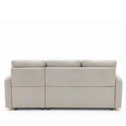 Drawer MATERA Canapé d'angle réversible convertible 3 places en tissu avec coffre