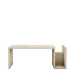 Drawer MAX Table basse avec porte magazines effet travertin