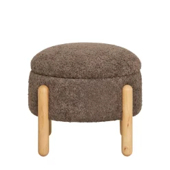 House Nordic MEDAS Pouf rond en tissu ø45cm