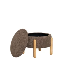 House Nordic MEDAS Pouf rond en tissu ø45cm