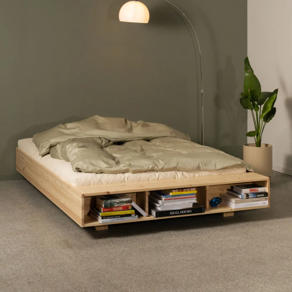 Karup Design MERGE Lit avec rangement en bois 140x200cm