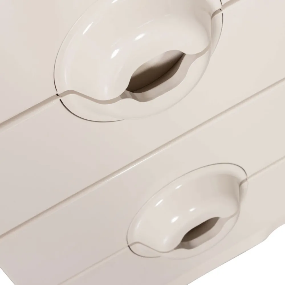 Woood MERGE Petit meuble de rangement 4 tiroirs en bois et métal H89cm