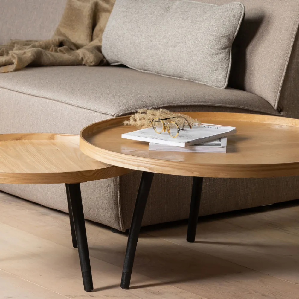 Woood MESA Table d'appoint ronde bois ø60cm