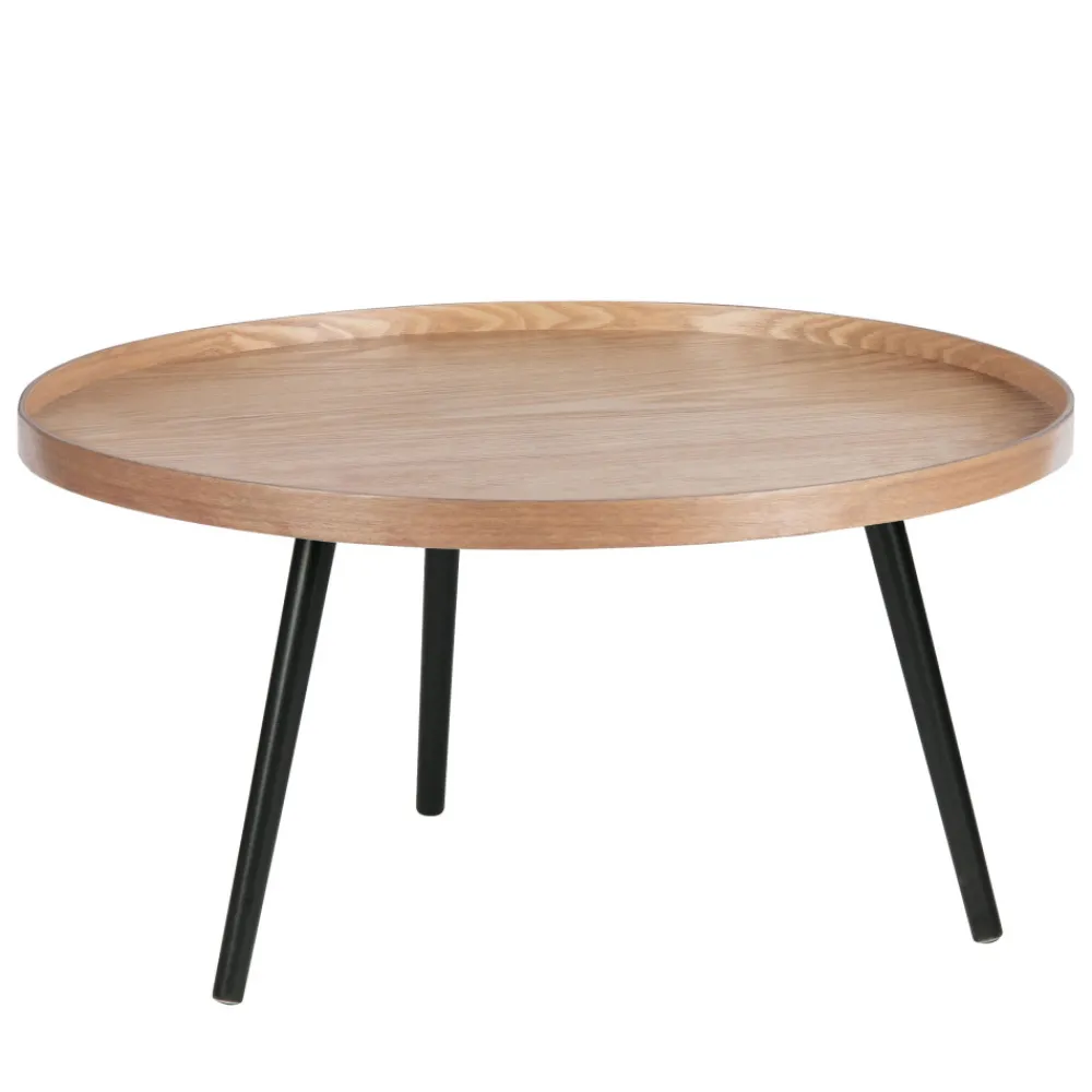 Woood MESA Table d'appoint ronde bois ø78cm