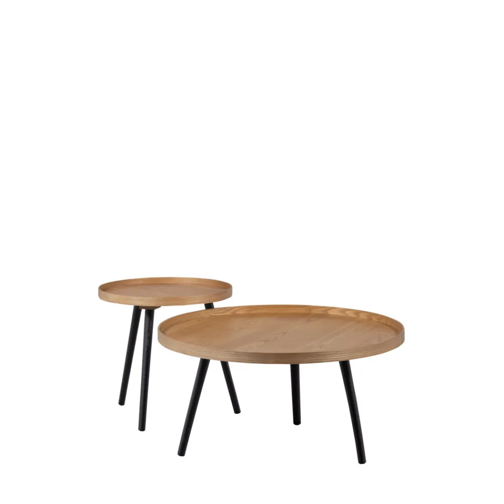 Woood MESA Table d'appoint ronde en bois ø45cm