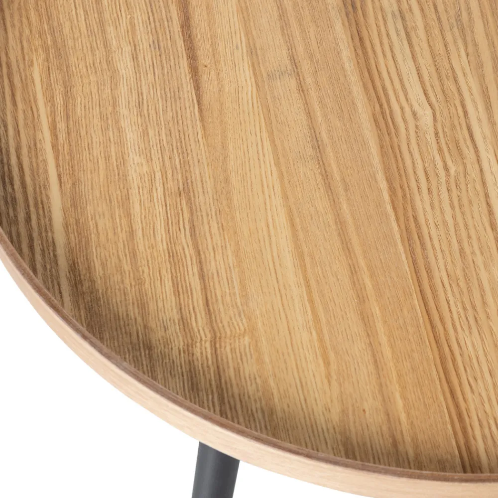 Woood MESA Table d'appoint ronde en bois ø45cm