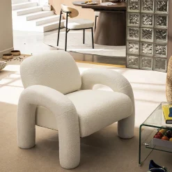 Drawer MIO Fauteuil en tissu bouclette
